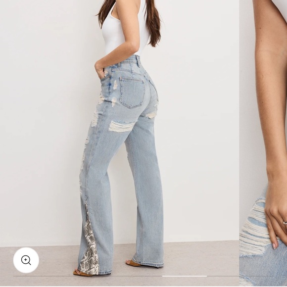 Good American khloe Jean High Rise  with Side Detail - Picture 5 of 7